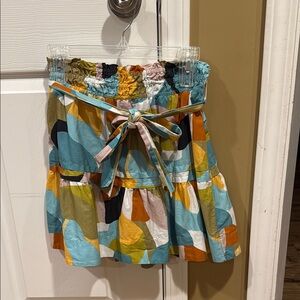 Anthropology Colorful Patterned Women's Skirt